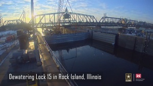 Lock 15 Dewatering Time-lapse