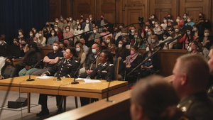 Mock trials held in historic Nuremberg Trials courtroom