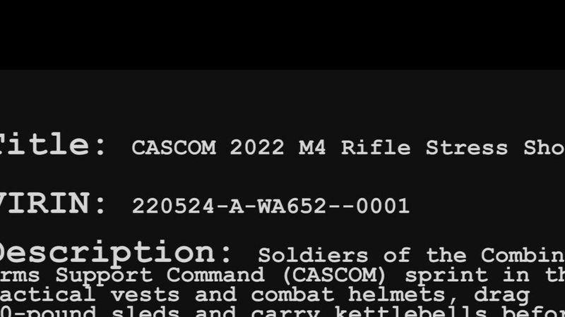 CASCOM 2022 Best Squad/Drill Sergeant M4 Rifle  Stress Shoot (B-Roll)