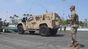 Soldiers unload a Joint Light Tactical Vehicle (JLTV)