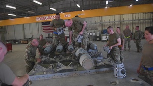 379th Air Expeditionary Wing Munitions Specialists hold bomb building event