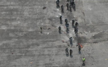Barbados Drone Team documents riot control training