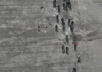 Barbados Drone Team documents riot control training