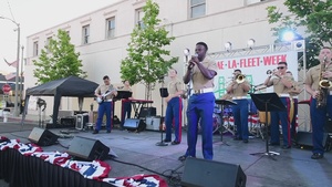 LA Fleet Week: 1st Marine Division Band Performs at San Pedro Welcome Party
