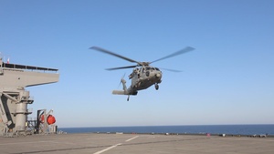 USS Hershel "Woody" Williams (ESB 4) Conducts Flight Deck Evolutions