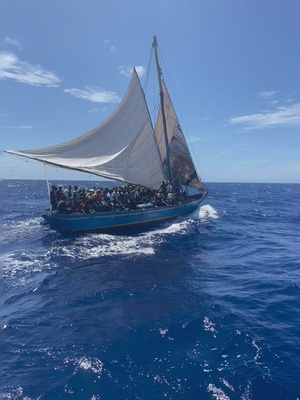 Coast Guard intercepts Haitian sail vessel off Florida Keys