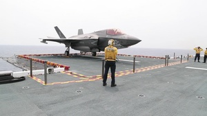 B-Roll of VMFA-121 operating from USS Tripoli (LHA 7)