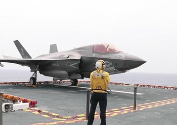B-Roll of VMFA-121 operating from USS Tripoli (LHA 7)