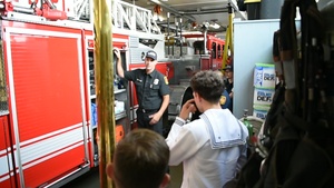 Essex Sailors tour LA Firehouse during LAFW