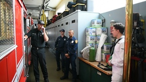 Essex Sailors tour LA Firehouse during LAFW