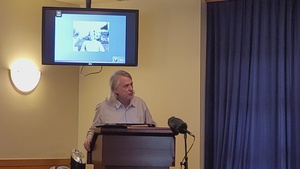 Guest speaker gives presentation during Asian-American, Pacific Islander Heritage Month observance at Fort McCoy, Part I