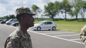 USANEC BE Soldiers Perform Land Navigation for Army Warrior Training