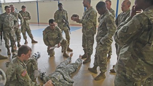USANEC BE Soldiers Perform Tactical Combat Casualty Care for Army Warrior Training