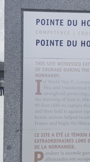 SOCIAL MEDIA VIDEO: Pointe du Hoc Ranger Monument
