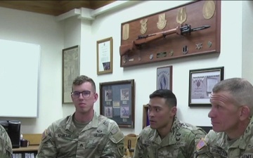 SMA's Discussion with 11th Airborne Division NCO's