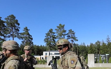 U.S. Soldiers Conduct Urban Combat Operations Training