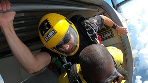 The U.S. Army Parachute Team celebrates community partners in tandem event