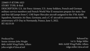 Airmen, Soldiers prepare for DDay commemoration jumps