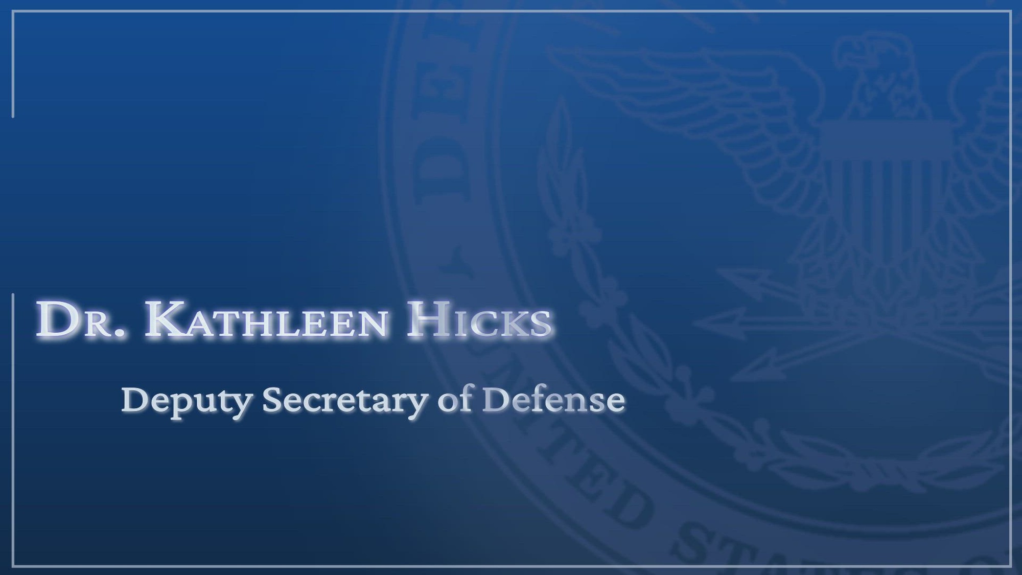 Deputy Defense Secretary Kathleen Hicks discusses the department’s approach to leveraging artificial intelligence, data, and digital solutions to counter advanced threats to U.S. national security.