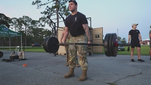 US Army 3rd Infantry Division Soldiers compete in a special forces physical training competition