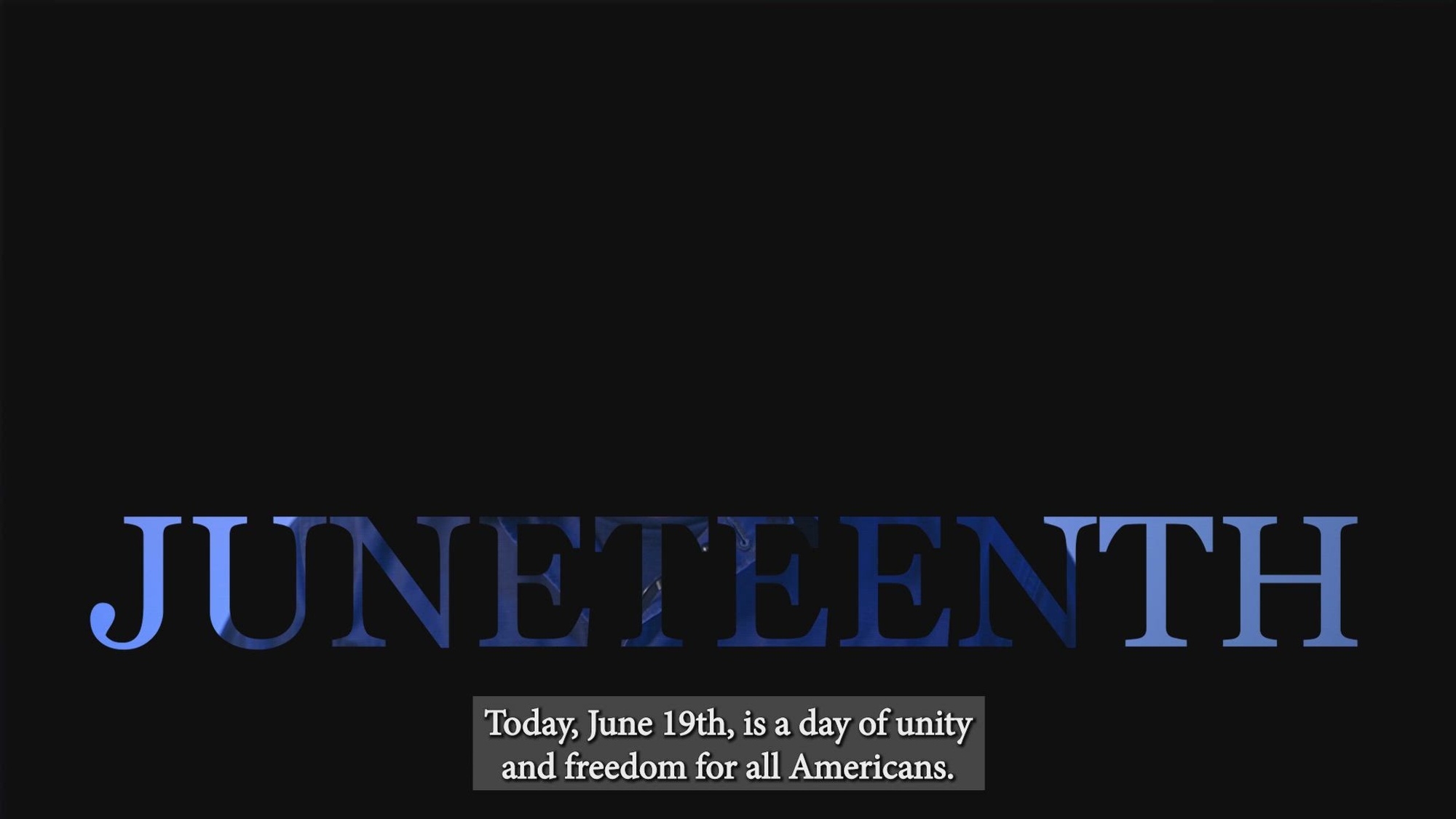 U.S. Coast Guard Petty Officer 3rd Class Jeremy Washington, a Storekeeper assigned to the Surface Forces Logistics Center at the U.S. Coast Guard Baltimore Yard, shares a message about the significance of Juneteenth at Coast Guard Sector-Maryland National Capital Region, April 27, 2022. The celebration of Juneteenth commemorates the emancipation of enslaved people in the United States. (U.S. Coast Guard video by Petty Officer 3rd Class Breanna Centeno/Released.)