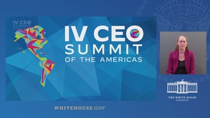 President Biden Delivers Remarks at the IV CEO Summit of the Americas