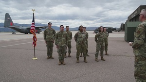 Seven 302nd Logistics Readiness Squadron Airmen Mass Re-Enlistment