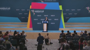 Secretary of State Antony J. Blinken holds a press availability in Los Angeles, California.