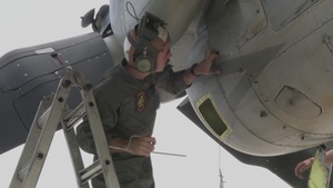 Caraibes 22: U.S. Marines prepare for flight in the Caribbean