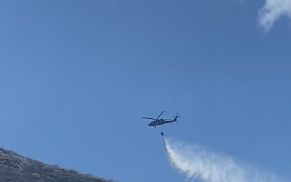 Army firefighters respond to wildfire at Makua Military Reservation