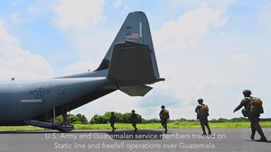 U.S., Guatemalan Military conduct Airborne Operations