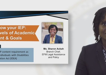 EFM Legal - Part 1: Present Levels of Academic Achievement and Goals