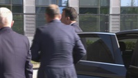 Albanian Minister of Defence arrives at NATO HQ for the meeting of NATO Ministers of Defence