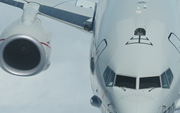 Kadena's 909th refuels Navy P-8 Poseidon