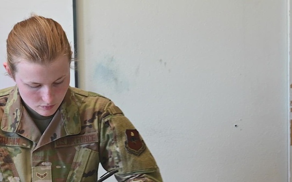 Airman 1st Class Johnna Graham, Korean linguist student: Strive for success