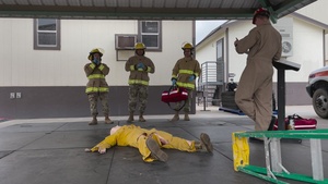 DoD Fire Academy drills EMR psychomotor skills