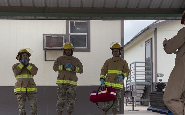 DoD Fire Academy drills EMR psychomotor skills