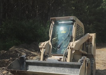 Ohio Army National Guard engineers assist in reconstruction of access roads within Wayne National Forest (B-ROLL)