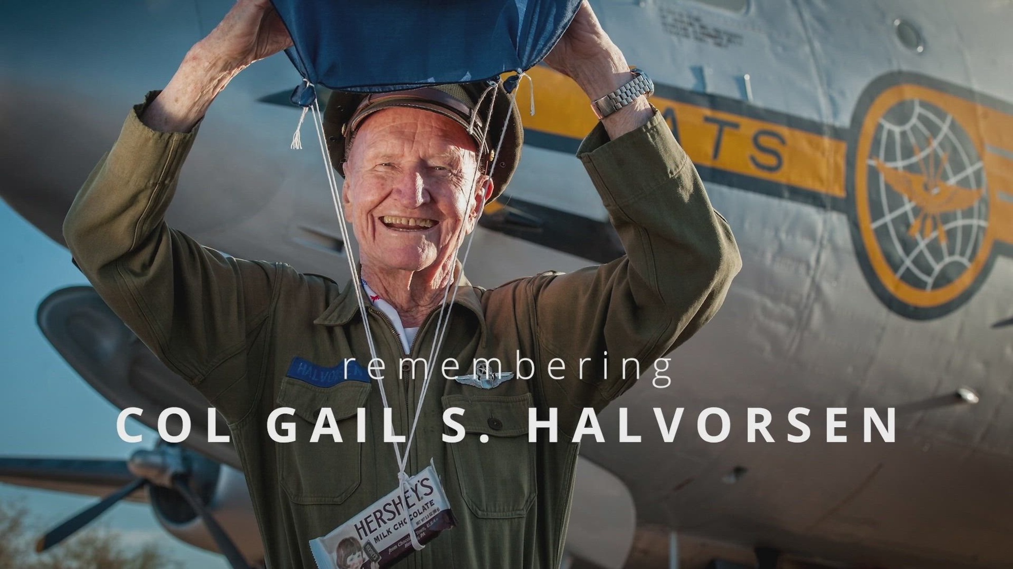 Col. (ret.) Gail S. Halvorsen, known as the Candy Bomber, is remembered for his service, excellence and integrity. Following his passing in February 2022, Air Mobility Command dedicated a C-17 Globemaster III from Charleston Air Force Base, S.C., in his honor. Additional footage and interviews provided by 15th Wing Public Affairs, 375th Air Mobility Wing Public Affairs, Air Mobility Command Public Affairs and 151st Air Refueling Wing Public Affairs.