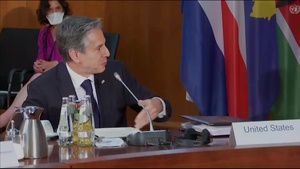 Secretary of State Antony J. Blinken participates in a Food Ministerial Plenary Session in Berlin, Germany