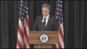 Secretary of State Antony J. Blinken holds a press availability in Berlin, Germany