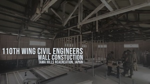 110th Civil Engineers construct walls during Japan DFT