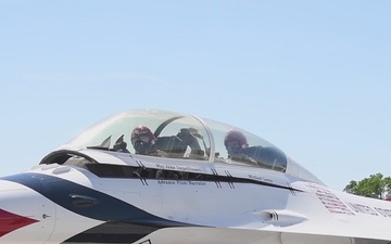 Michael Lents receives Hometown Hero Flight with Thunderbirds