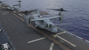 VMM-262 conducts flights aboard LHA 7