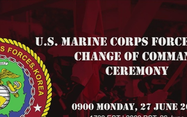 MARFOR-K Change of Command