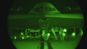 B-2 Spirit and KC-10 Extender Night Operation B-Roll