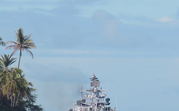 INS Satpura (F48) arrives for RIMPAC 2022