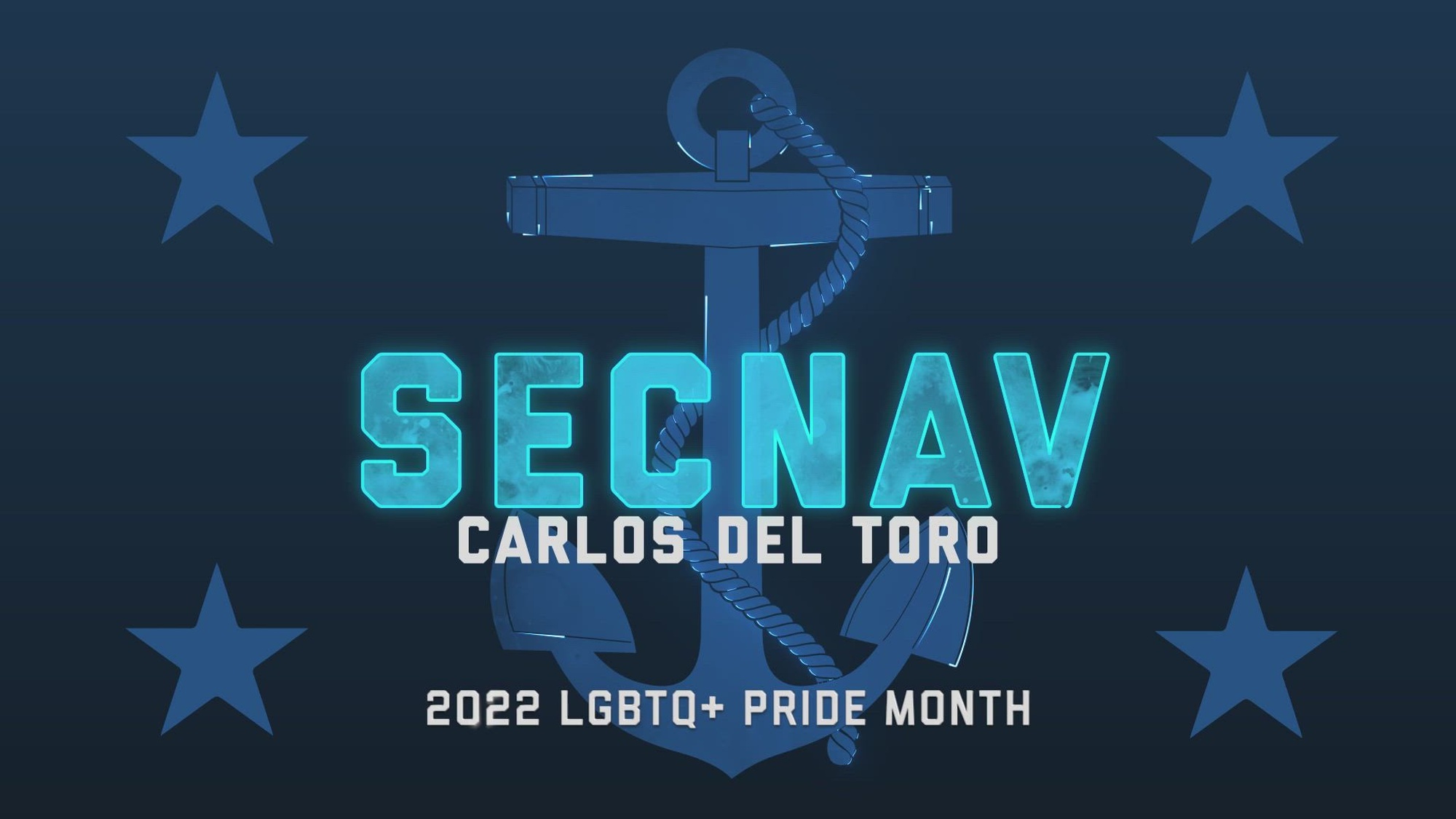 WASHINGTON (June 28, 2022) — Secretary of the Navy Carlos Del Toro delivers a message for Lesbian, Gay, Bisexual, Transgender, Queer (LGBTQ+) Pride Month. (U.S. Navy video by Mass Communication Specialist 2nd Class T. Logan Keown/Released)