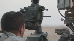 A Btry., 2nd Bn., 218th FA receive call for fire