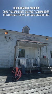 Rear Adm. Mauger visits U.S. Coast Guard Station Castle Hill